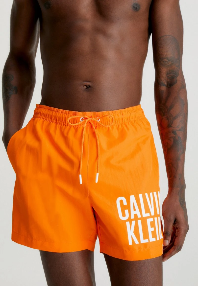 Calvin Klein Swimwear MEDIUM DRAWSTRING - Badeshorts - Sun Kissed Orange 1 Calvin Klein Swimwear MEDIUM DRAWSTRING - Badeshorts - Sun Kissed Orange