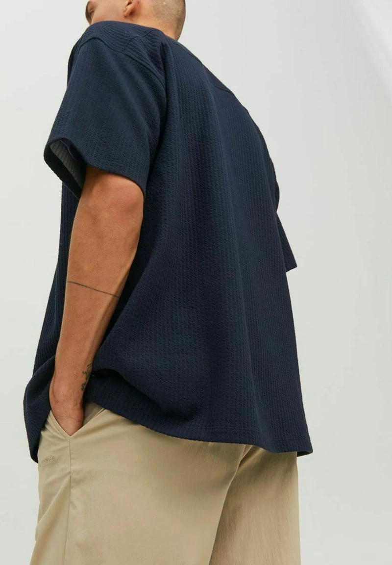 Jack & Jones KURZARM SEERSUCKER FREIZEIT - Hemd - Navy Blazer 4 Jack & Jones KURZARM SEERSUCKER FREIZEIT - Hemd - Navy Blazer – Bild 4