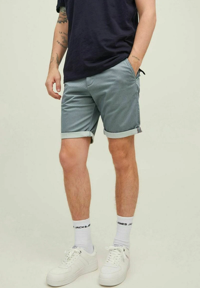 Jack & Jones PRINT - Shorts - Slate Gray 1 Jack & Jones PRINT - Shorts - Slate Gray