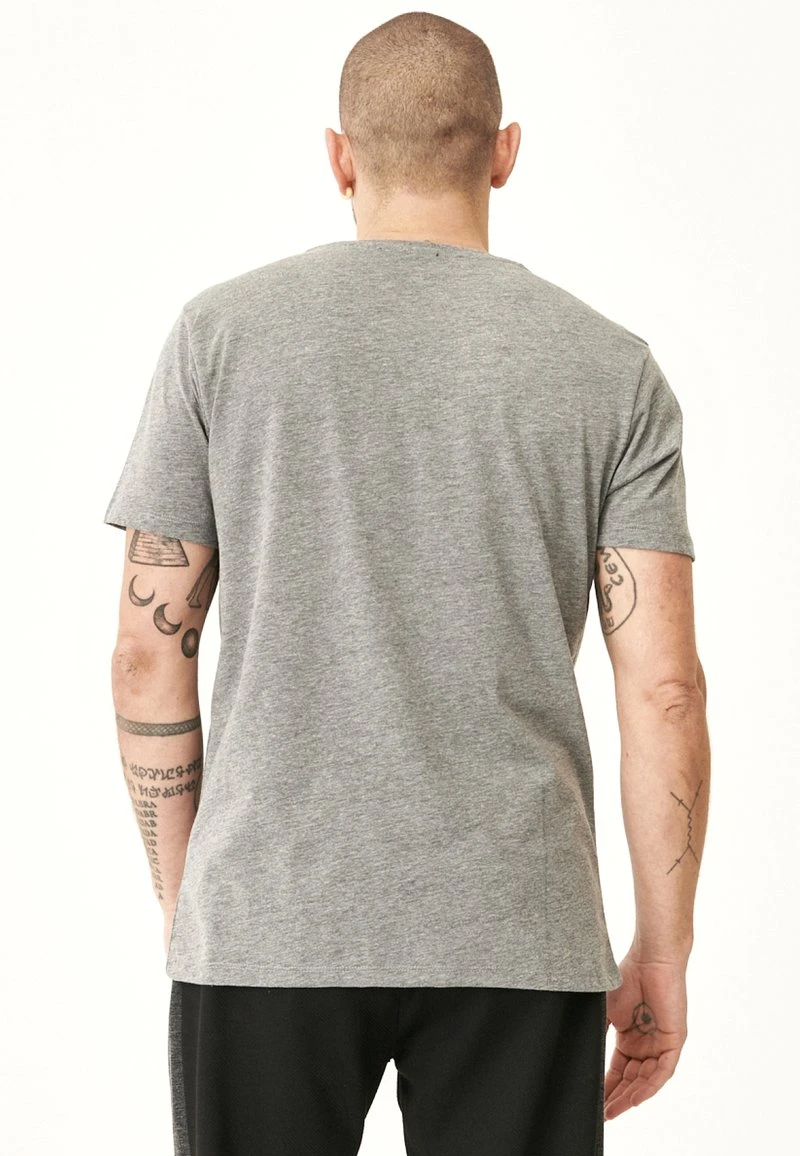 SLIM FIT PACKED - T-Shirt Basic - Grey Melange 2 SLIM FIT PACKED - T-Shirt Basic - Grey Melange – Bild 2