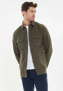 Threadbare THB LSLV DRUPE - Hemd - Khaki 10 Threadbare THB LSLV DRUPE - Hemd - Khaki -Sommerkleidung Für Herren 14606e9d687e4bb4a6e02aea588bafa2 1