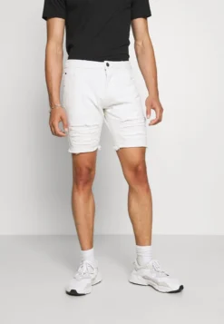 NIGHT ADDICT Jeans Shorts - White