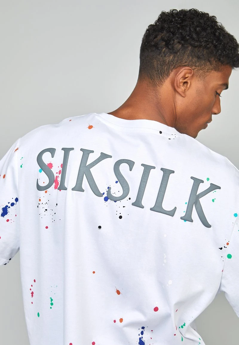 SikSilk PAINT SPLATTER OVERSIZED - T-Shirt Print - White 4 SikSilk PAINT SPLATTER OVERSIZED - T-Shirt Print - White – Bild 4