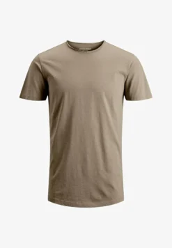 Jack & Jones COLLO ROLLINO - T-Shirt Basic - Beige