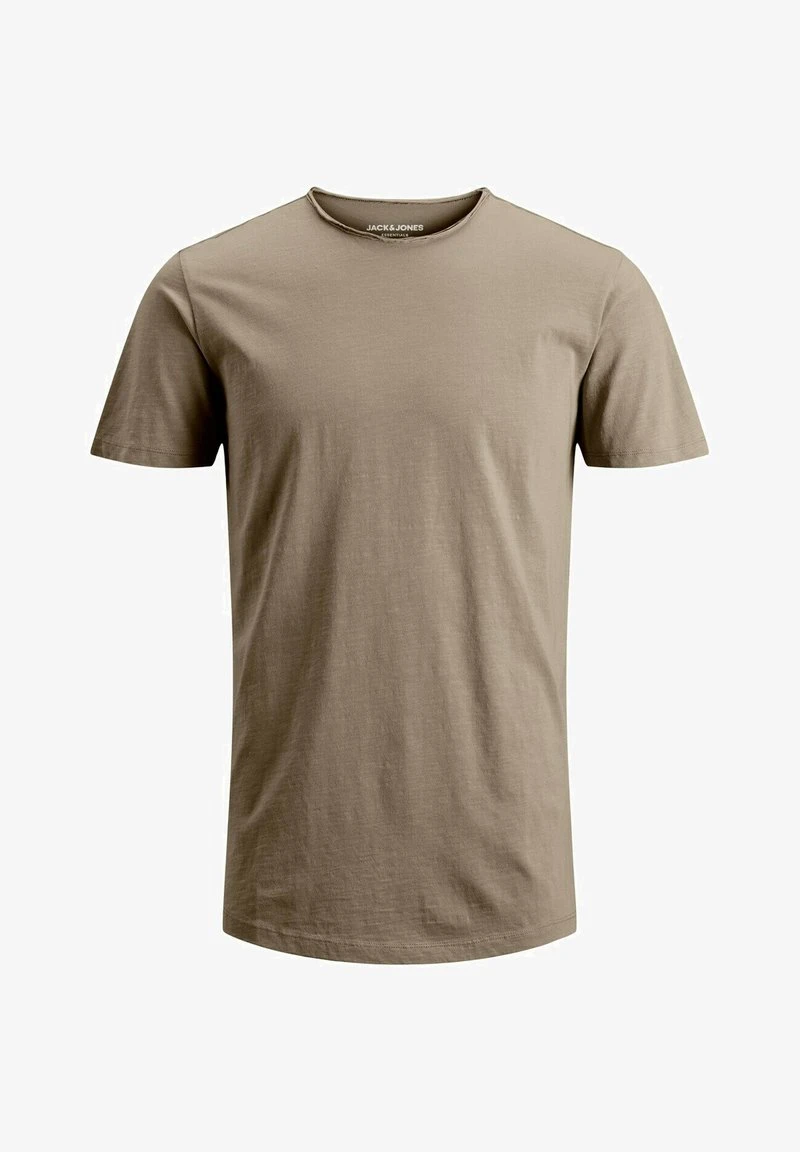 Jack & Jones COLLO ROLLINO - T-Shirt Basic - Beige 1 Jack & Jones COLLO ROLLINO - T-Shirt Basic - Beige