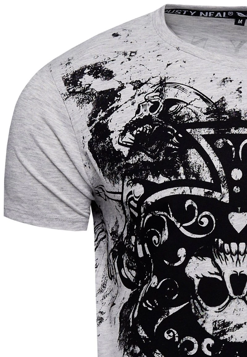 T-Shirt Print - Grau 3 T-Shirt Print - Grau – Bild 3