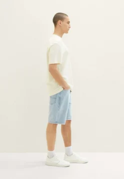 TOM TAILOR Denim Jeans Shorts - Clean Bleached Blue Denim -Sommerkleidung Für Herren 2d9f3b3e95214e94bf1e416705e8ef78