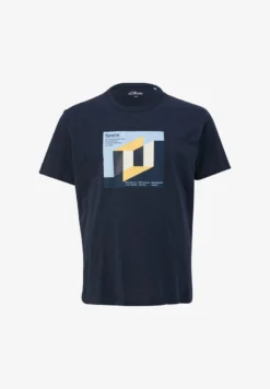S.Oliver MIT ARTWORK - T-Shirt Print - Navy -Sommerkleidung Für Herren 2e70c27c1ff940fa81cb702aaa967b2d 1