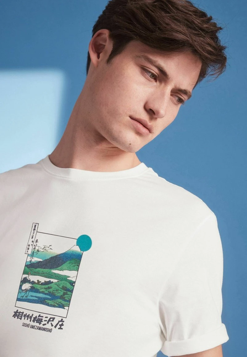 Next HOKUSAI THE GREAT WAVE PRINT LICENSE - T-Shirt Print - White 3 Next HOKUSAI THE GREAT WAVE PRINT LICENSE - T-Shirt Print - White – Bild 3