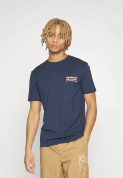 Quiksilver QUIK SPRAY - T-Shirt Print - Navy Blazer -Sommerkleidung Für Herren 36db02ed4d29479395db8c146465e34a