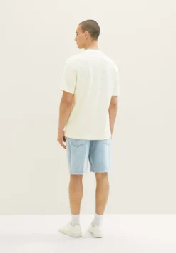TOM TAILOR Denim Jeans Shorts - Clean Bleached Blue Denim -Sommerkleidung Für Herren 395ce045a8204a2d82baf22789c506f0