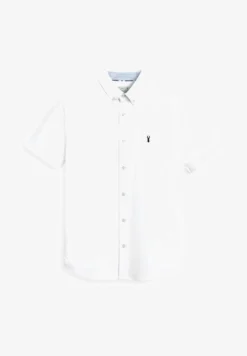 Next SHORT SLEEVE OXFORD WITH STAG - Hemd - White 9 Next SHORT SLEEVE OXFORD WITH STAG - Hemd - White -Sommerkleidung Für Herren 532c52997421495b92869f37d6ee4587