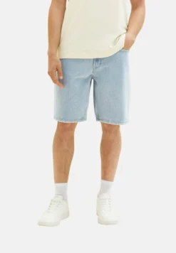 TOM TAILOR Denim Jeans Shorts - Clean Bleached Blue Denim