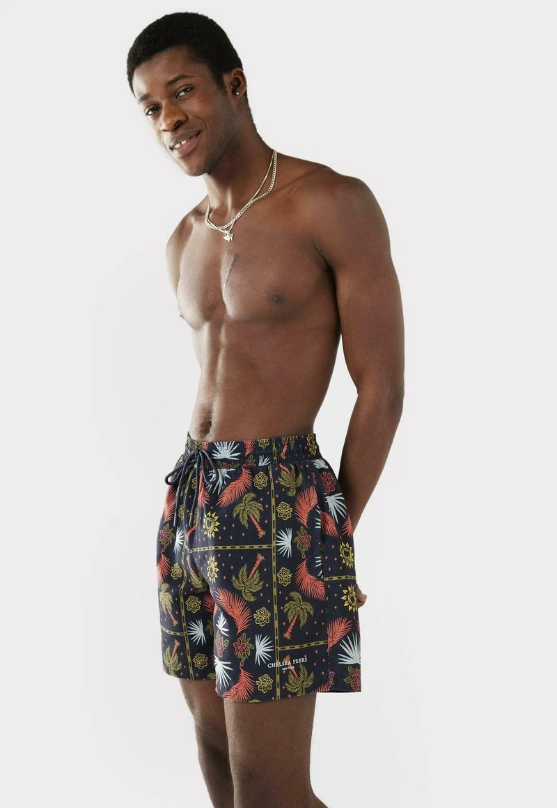 TILE PALM - Badeshorts - Navy 4 TILE PALM - Badeshorts - Navy – Bild 4