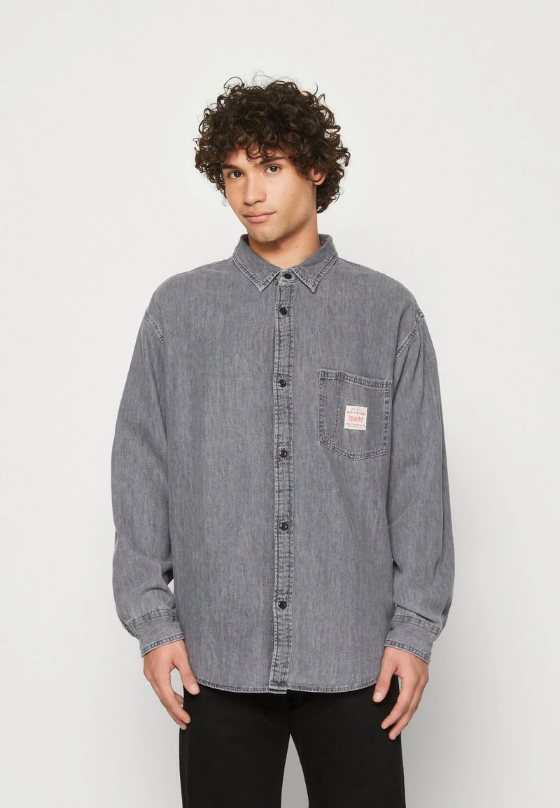 WALLER 1 POCKET SHIRT - Hemd - Black Denim 1 WALLER 1 POCKET SHIRT - Hemd - Black Denim