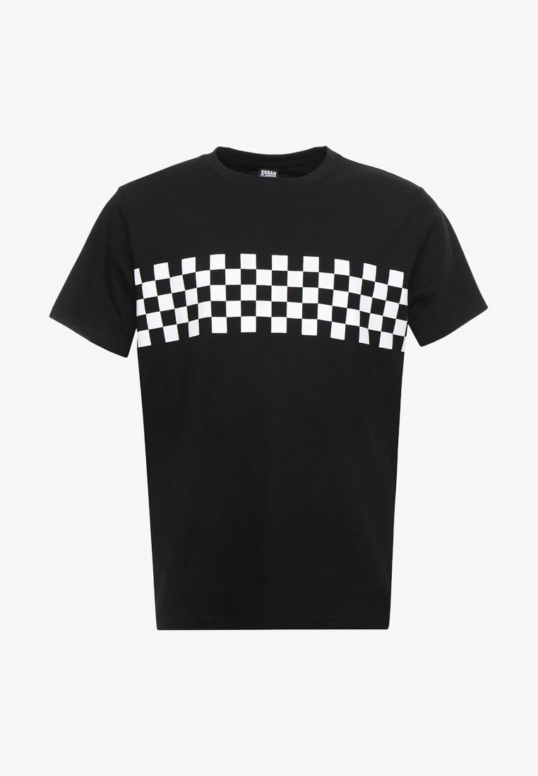 URBAN CLASSICS CHECK PANEL TEE PLUS SIZE - T-Shirt Print - Black/white 5 URBAN CLASSICS CHECK PANEL TEE PLUS SIZE - T-Shirt Print - Black/white – Bild 5