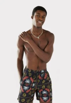 Sommerkleidung Für Herren 10 TILE PALM - Badeshorts - Navy