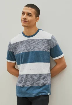 Next STRIPE STANDARD - T-Shirt Print - Blue Marl
