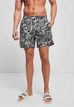 URBAN CLASSICS PATTERN SWIM SHORTS - Badeshorts - Tattoo Aop