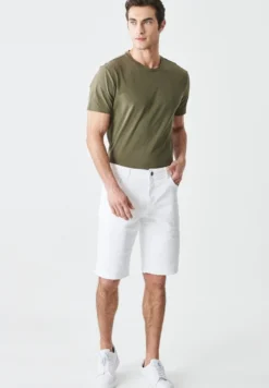 FIVE POCKETS - Shorts - White -Sommerkleidung Für Herren 72ac34426a1042b3bb14c45a6931f294
