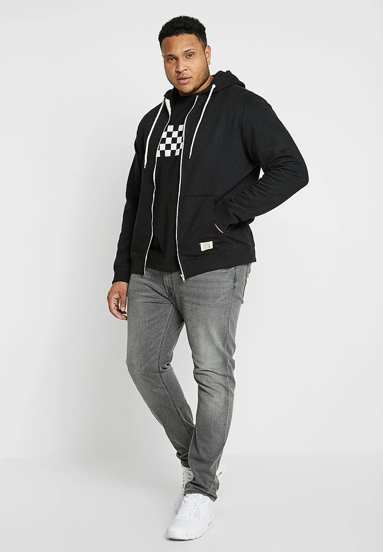 URBAN CLASSICS CHECK PANEL TEE PLUS SIZE - T-Shirt Print - Black/white 2 URBAN CLASSICS CHECK PANEL TEE PLUS SIZE - T-Shirt Print - Black/white – Bild 2