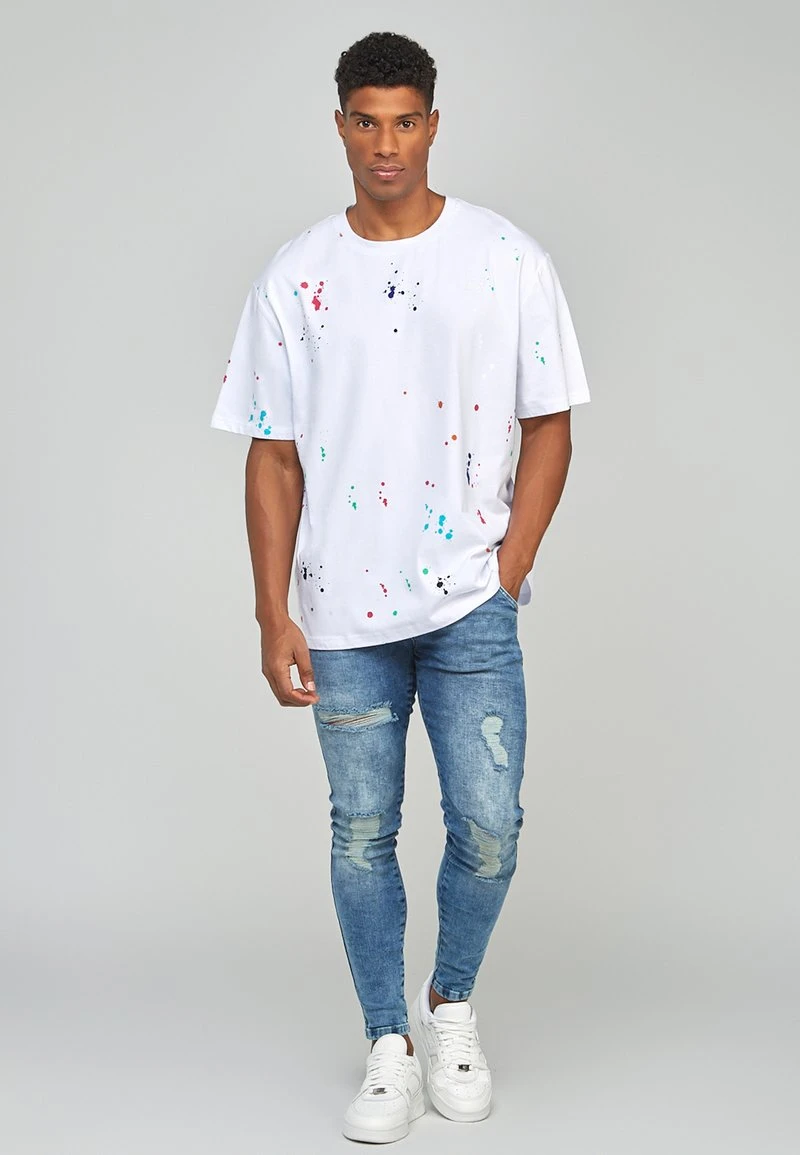 SikSilk PAINT SPLATTER OVERSIZED - T-Shirt Print - White 2 SikSilk PAINT SPLATTER OVERSIZED - T-Shirt Print - White – Bild 2