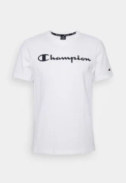 Champion CREWNECK - T-Shirt Print - White -Sommerkleidung Für Herren 7ceef6d2c7954c6e93926248f2087751