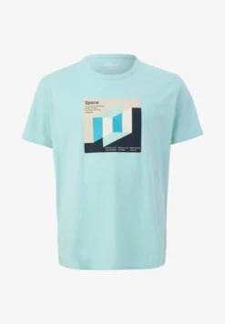 S.Oliver MIT ARTWORK - T-Shirt Print - Navy -Sommerkleidung Für Herren 7dcee5c45e62499caa0083749dcad6d1