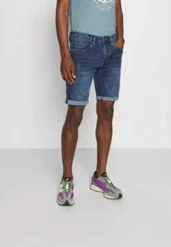 Indicode Jeans KADEN - Jeans Shorts - Medium Indigo