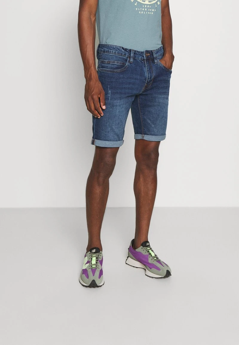Indicode Jeans KADEN - Jeans Shorts - Medium Indigo 1 Indicode Jeans KADEN - Jeans Shorts - Medium Indigo