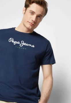 Pepe Jeans EGGO N - T-Shirt Print - Dark Blue 10 Pepe Jeans EGGO N - T-Shirt Print - Dark Blue -Sommerkleidung Für Herren 8514d1f97ee3428b9d748c973c61e8ec