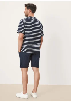S.Oliver RAYÉ DOTÉ D’UNE POCHE-POITRINE - T-Shirt Print - Navy Stripes -Sommerkleidung Für Herren 853243c8ba014137bc3fd279aedd7a02