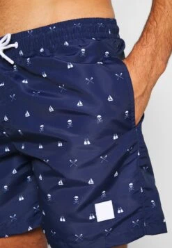 URBAN CLASSICS PATTERN SWIM SHORTS - Badeshorts - Dark Blue 8 URBAN CLASSICS PATTERN SWIM SHORTS - Badeshorts - Dark Blue -Sommerkleidung Für Herren 8581c4c09b6547bb9103c28e2503bea7