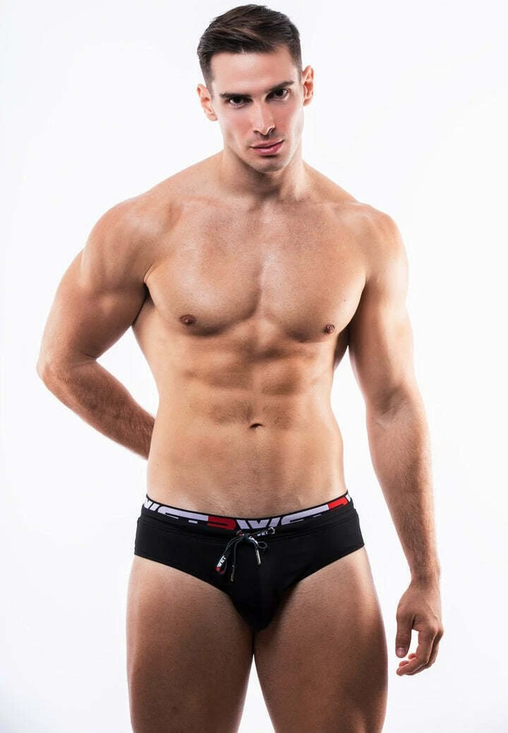 QUICK DRY PERFECT FIT "NEMO" - Badehose Slip - Black 1 QUICK DRY PERFECT FIT "NEMO" - Badehose Slip - Black