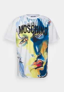 MOSCHINO T-Shirt Print - Fantasy White 10 MOSCHINO T-Shirt Print - Fantasy White -Sommerkleidung Für Herren 902096c0d3c24f1b93db8c1a3b1698d7