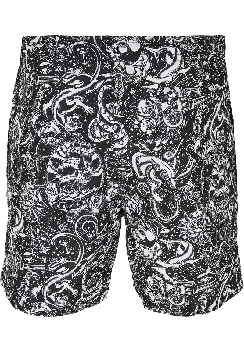 URBAN CLASSICS PATTERN SWIM SHORTS - Badeshorts - Tattoo Aop 4 URBAN CLASSICS PATTERN SWIM SHORTS - Badeshorts - Tattoo Aop – Bild 4