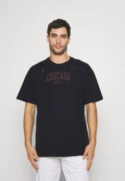 Nike Performance NBA CHICAGO BULLS TEE - Vereinsmannschaften - Black