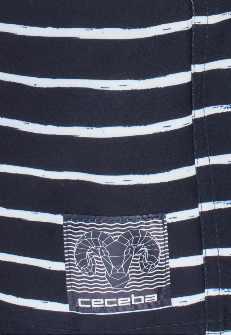 Badehose Pants - Navy Weiß Schmal Gestreift 4 Badehose Pants - Navy Weiß Schmal Gestreift – Bild 4