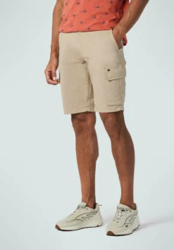 No-Excess GARMENT DYED + STONE WASHED STRETCH - Shorts - Sand