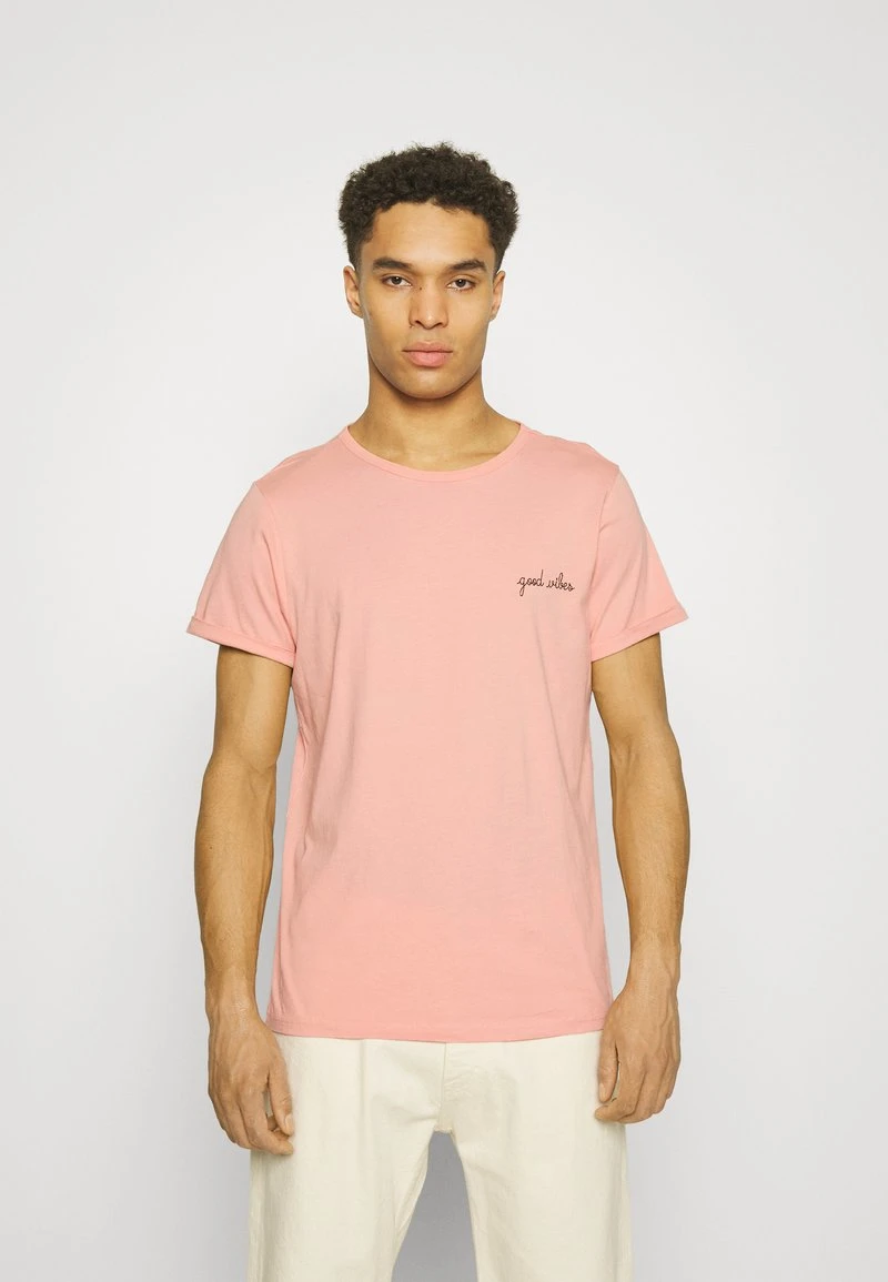 Maison Labiche TEE POITOU GOOD VIBES - T-Shirt Basic - Blush 1 Maison Labiche TEE POITOU GOOD VIBES - T-Shirt Basic - Blush