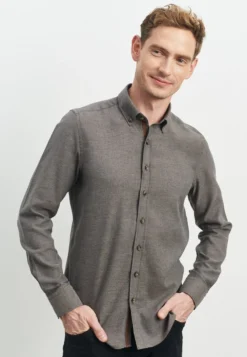 SLIM FIT - Hemd - Light Grey -Sommerkleidung Für Herren 9e42746363e04f6086be5ef17e6fea12