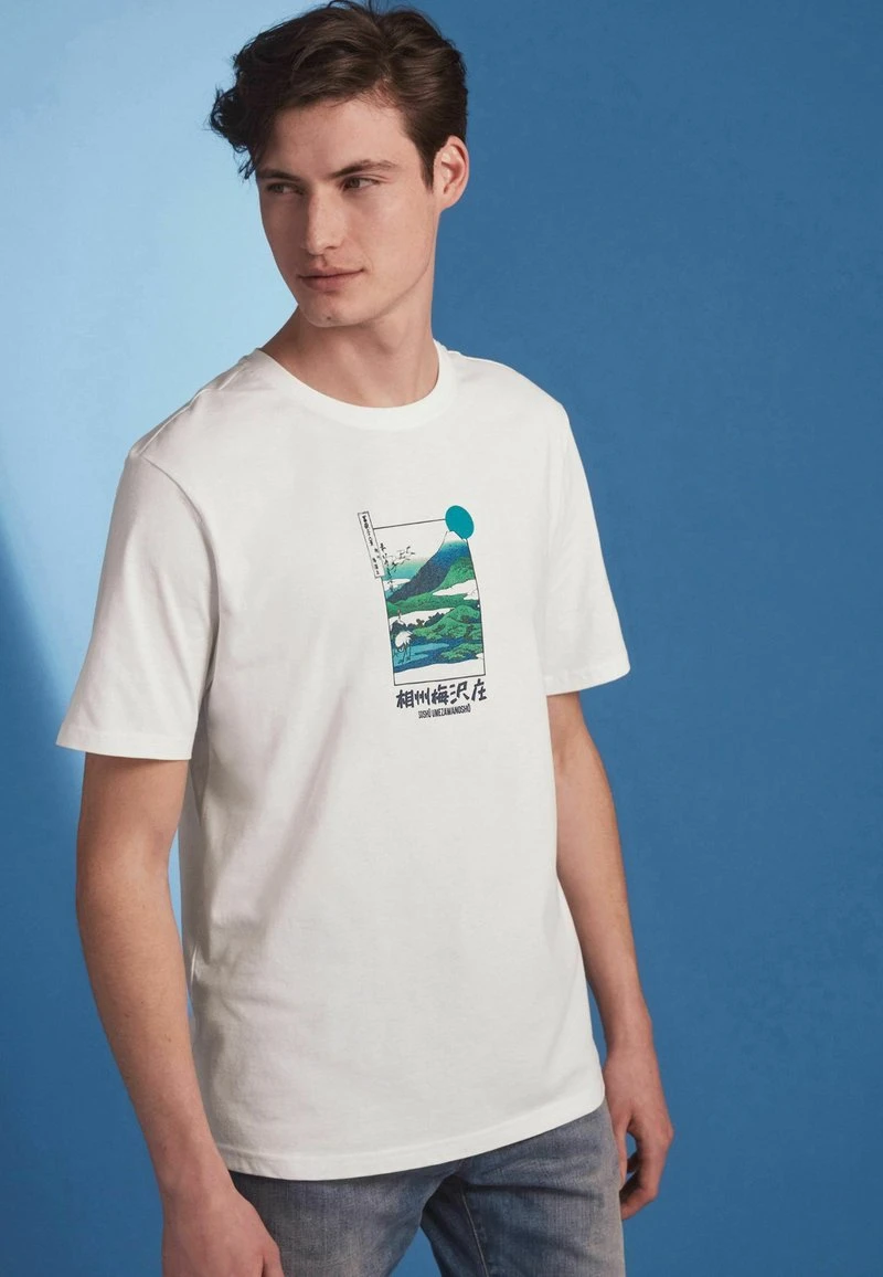 Next HOKUSAI THE GREAT WAVE PRINT LICENSE - T-Shirt Print - White 2 Next HOKUSAI THE GREAT WAVE PRINT LICENSE - T-Shirt Print - White – Bild 2