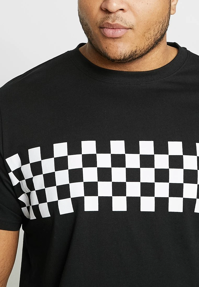 URBAN CLASSICS CHECK PANEL TEE PLUS SIZE - T-Shirt Print - Black/white 6 URBAN CLASSICS CHECK PANEL TEE PLUS SIZE - T-Shirt Print - Black/white – Bild 6