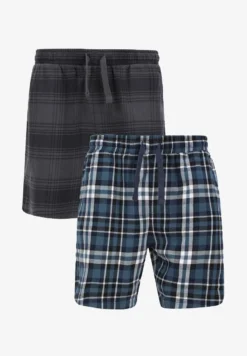 Threadbare 2ER PACK PYJAMA-SHORTS - Shorts - Mehrfarbig -Sommerkleidung Für Herren a104e5c91fbf413195373e06330a19b9
