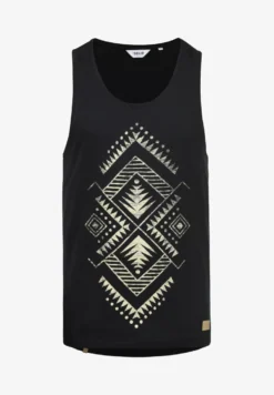 Solid SDISAAK - Top - Black -Sommerkleidung Für Herren a594d6ee1edd4f88b93a3f49190324f5