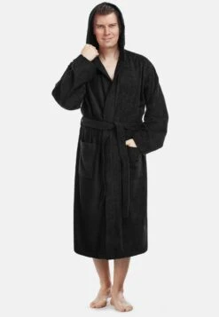 Sommerkleidung Für Herren 17 PACIFIC FÜR - Bademantel - Schwarz