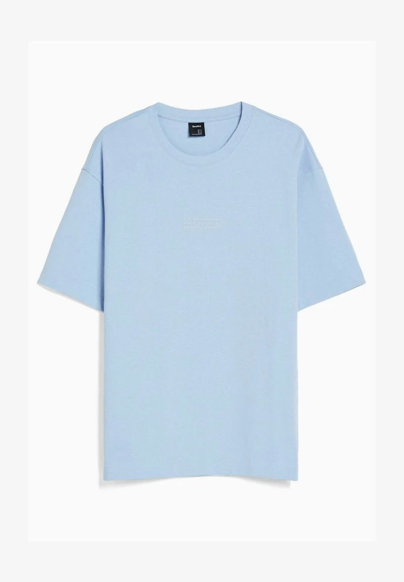BERSHKA SHORT SLEEVE - T-Shirt Print - Light Blue 5 BERSHKA SHORT SLEEVE - T-Shirt Print - Light Blue – Bild 5