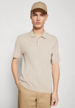 Selected Homme SLHMADDEN CABLE - Poloshirt - Fog Melange 9 Selected Homme SLHMADDEN CABLE - Poloshirt - Fog Melange -Sommerkleidung Für Herren a90aa660734f411a9db666b16bf851d4