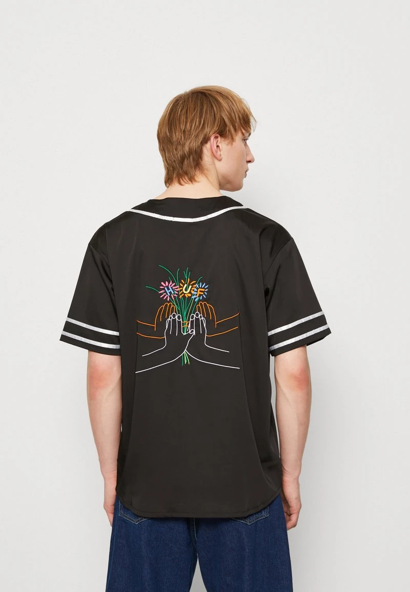 HUF COMMUNITY HAND BASEBALL UNISEX - Hemdbluse - Black 1 HUF COMMUNITY HAND BASEBALL UNISEX - Hemdbluse - Black