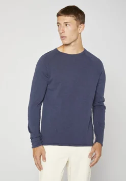 Sommerkleidung Für Herren 43 American Vintage SONOMA - Langarmshirt - Navy Vintage